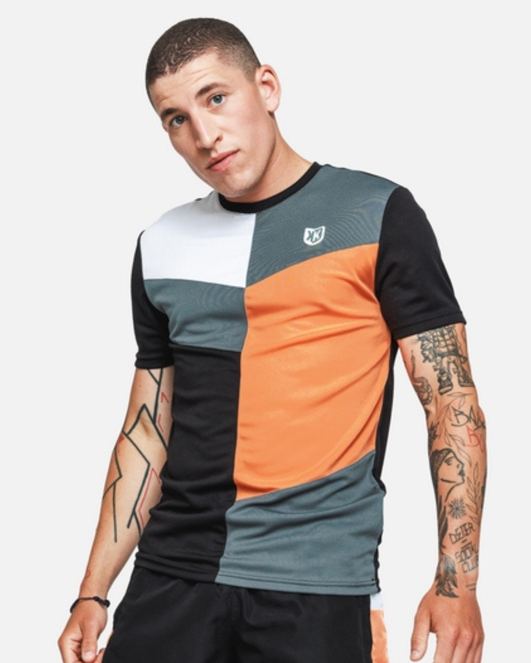 T-SHIRT FK ULTRA - NOIR/ORANGE/BLANC
