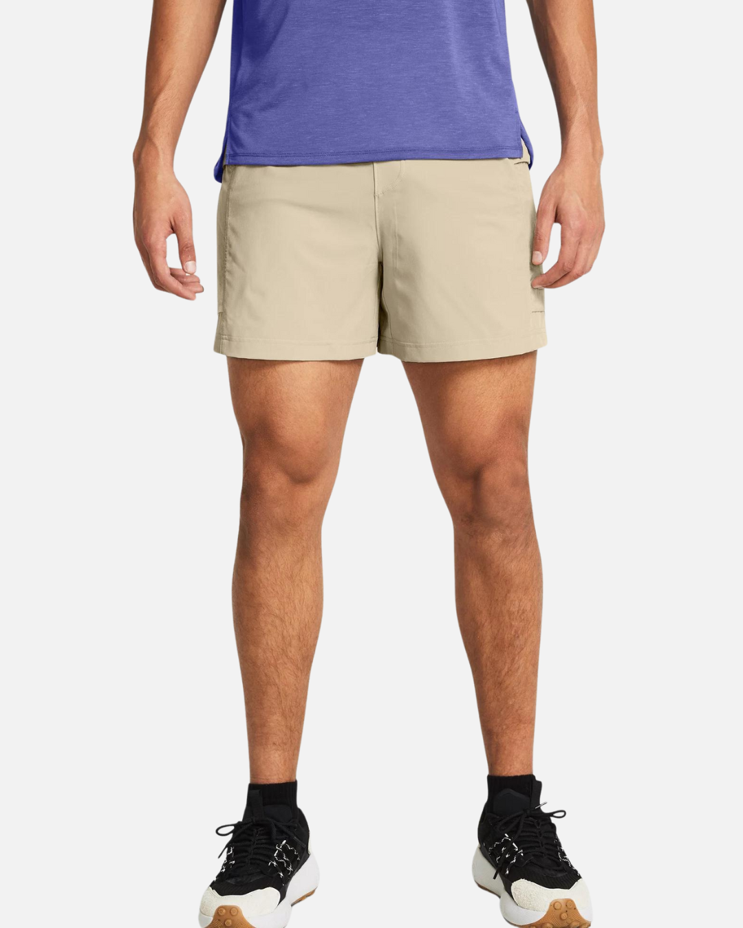 SHORT UNDER ARMOUR LAUNCH TRAIL - BEIGE