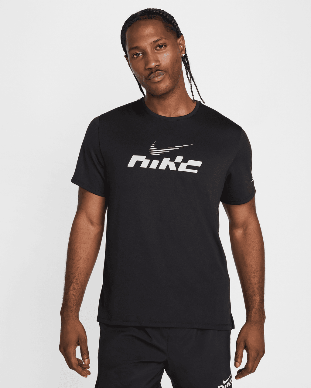 T-SHIRT NIKE MILER - NOIR/BLANC