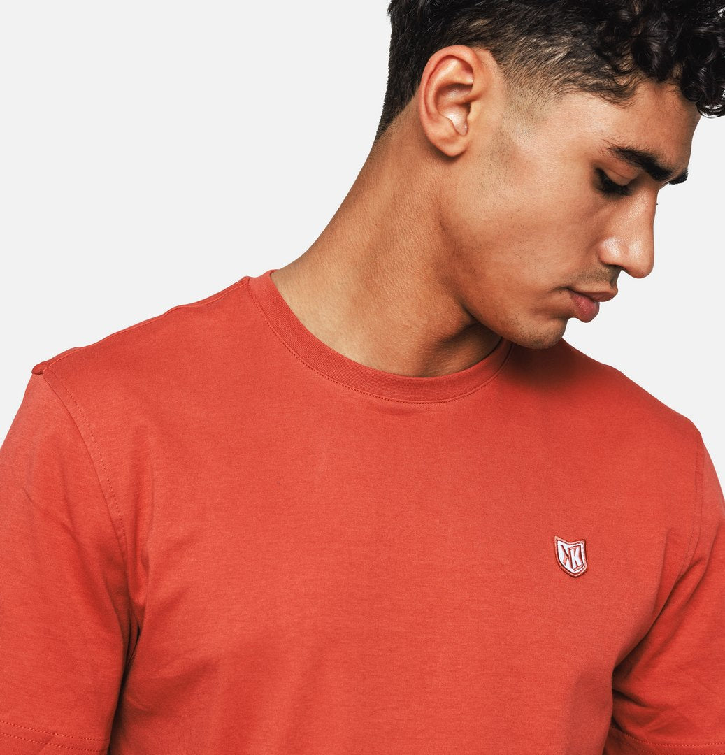 T-SHIRT FK BASIC - ROUGE CORAIL
