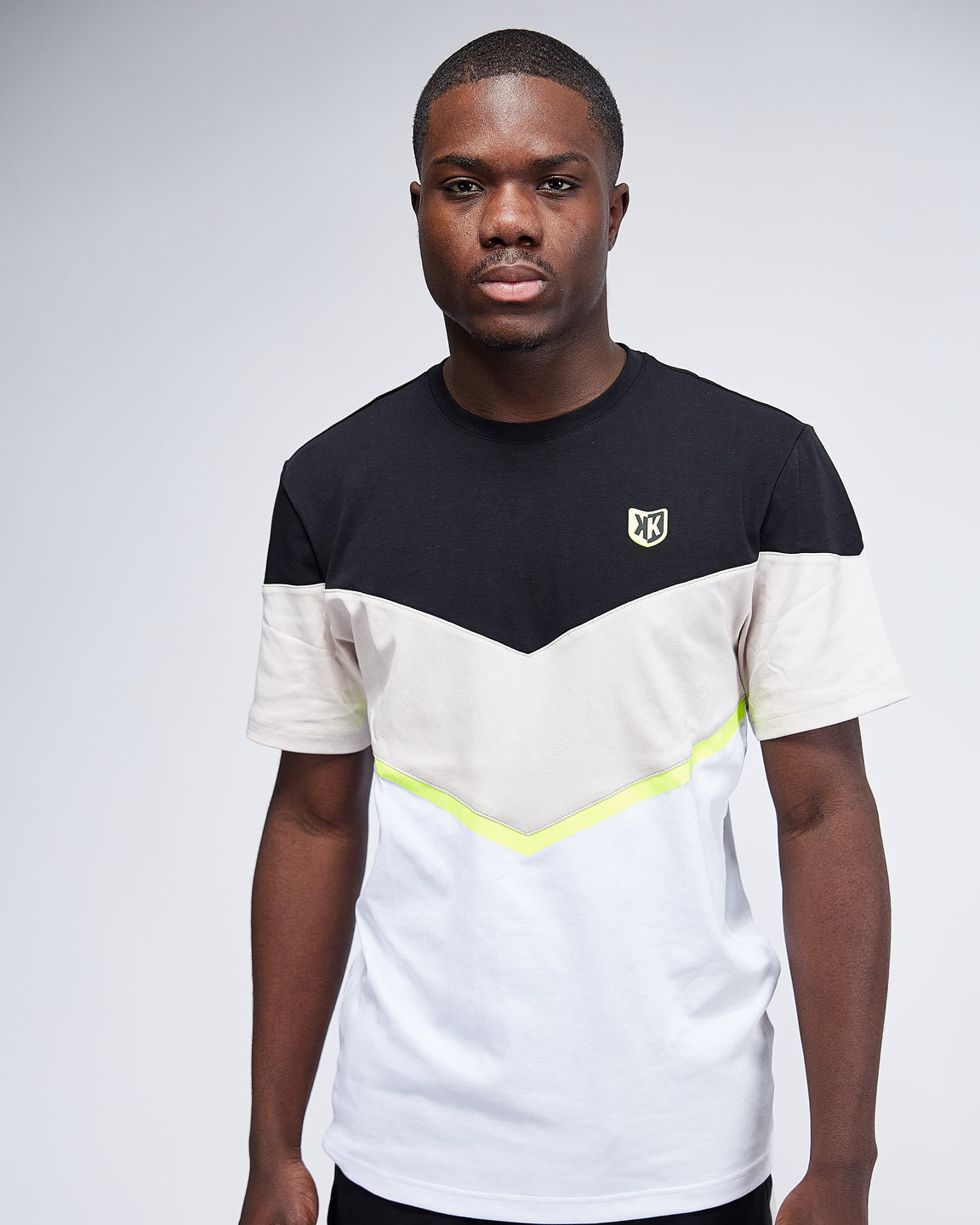 T-SHIRT FK AWK II - NOIR/BEIGE/JAUNE