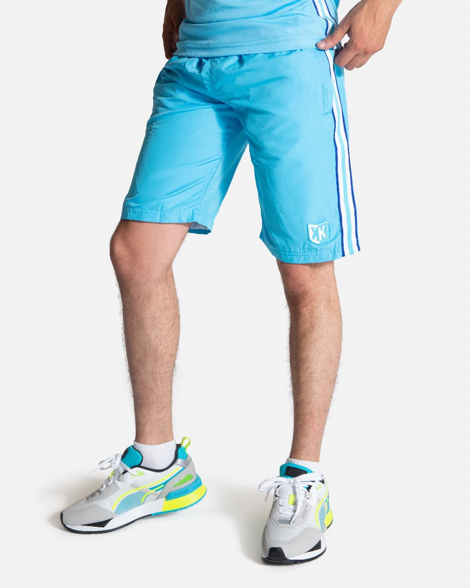 SHORT FK TEAMS - BLEU CIEL/BLANC