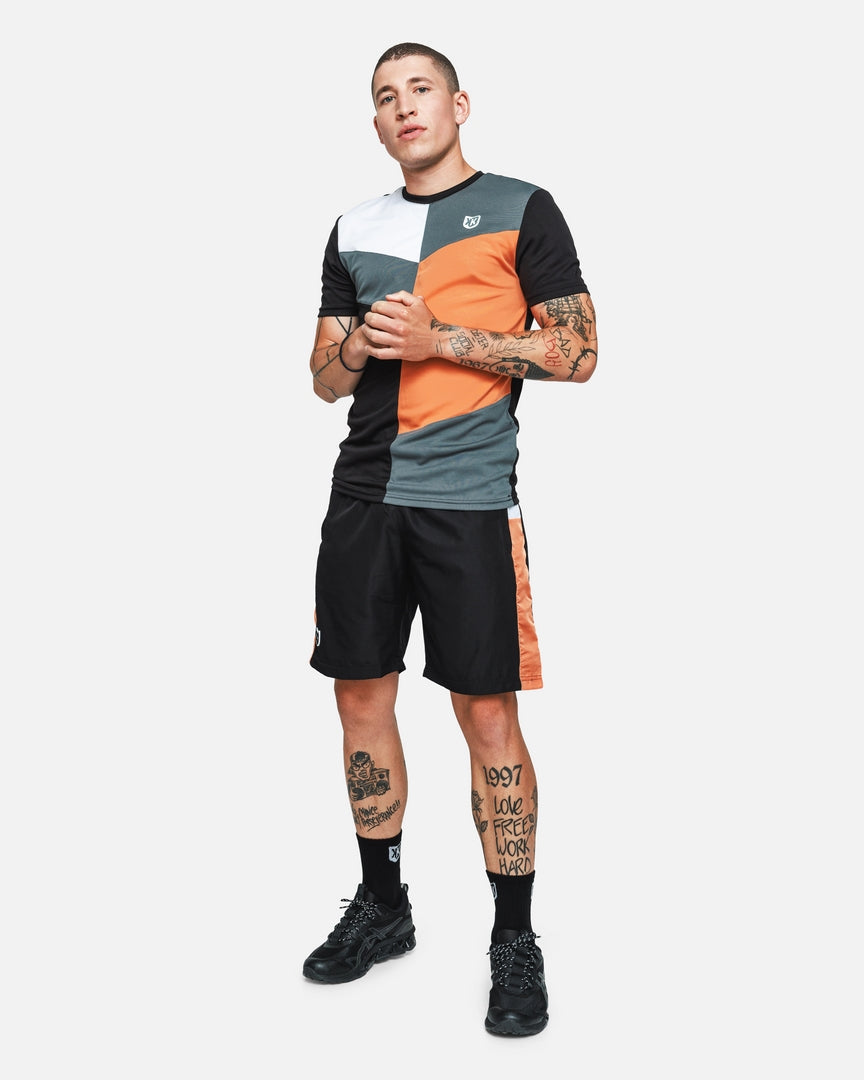 SHORT FK ULTRA - NOIR/ORANGE/BLANC