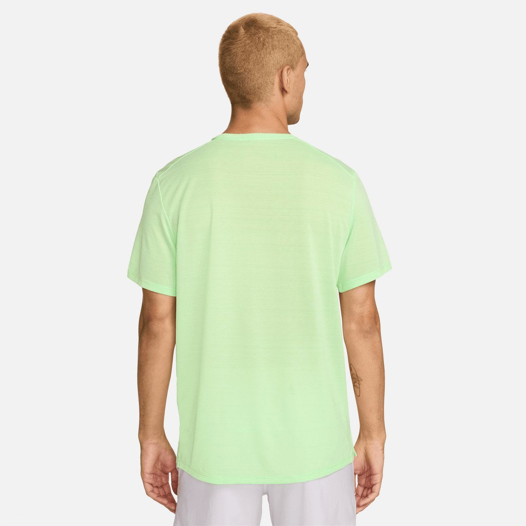 T-SHIRT NIKE DRI-FIT MILER - VERT-FLUO