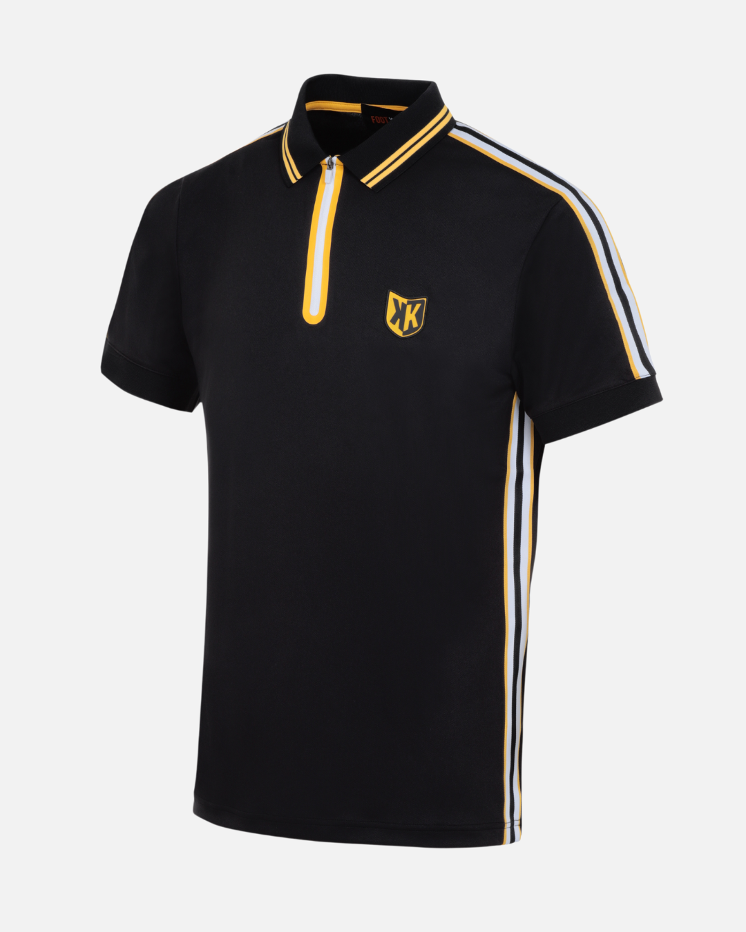 POLO FK TEAMS - NOIR/JAUNE/BLANC