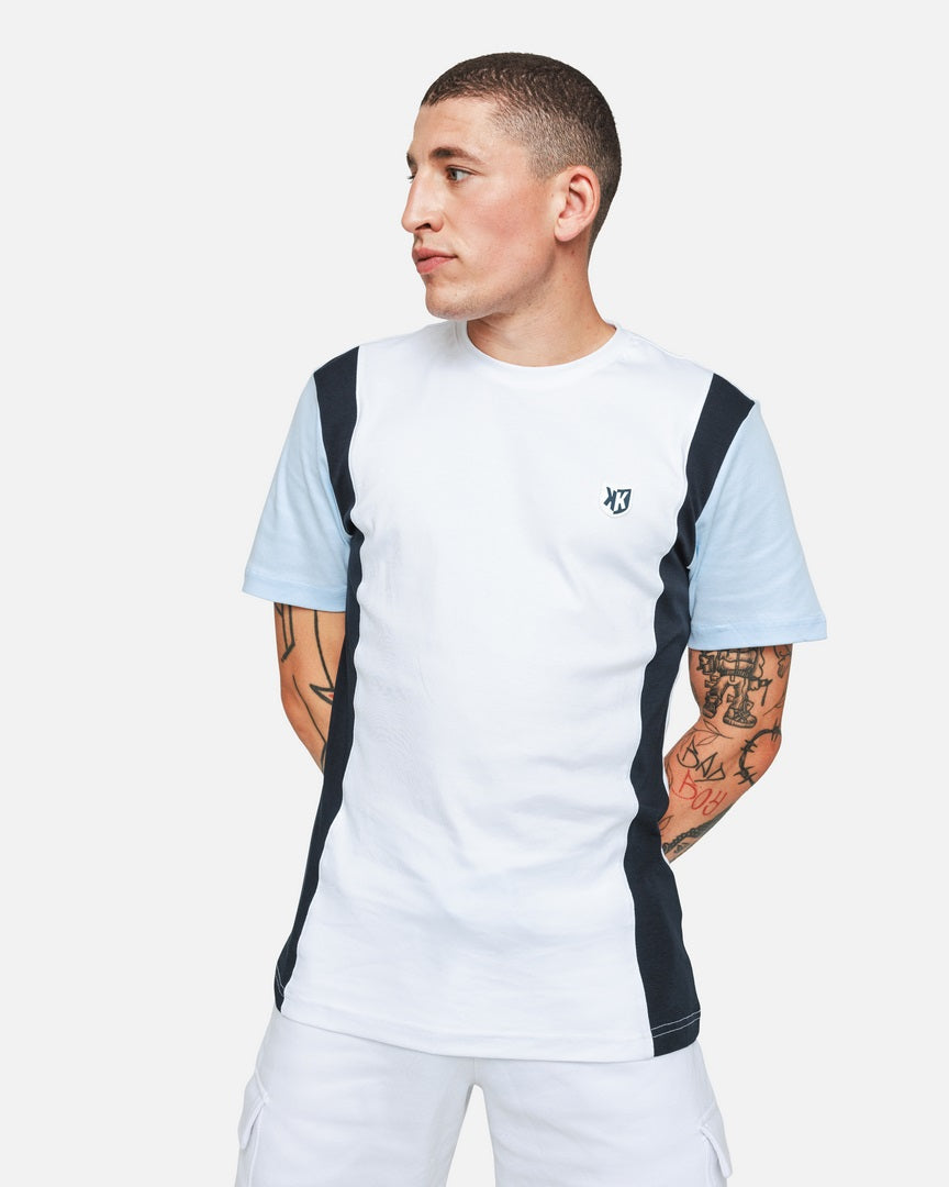 T-SHIRT FK CANTO - BLANC/BLEU