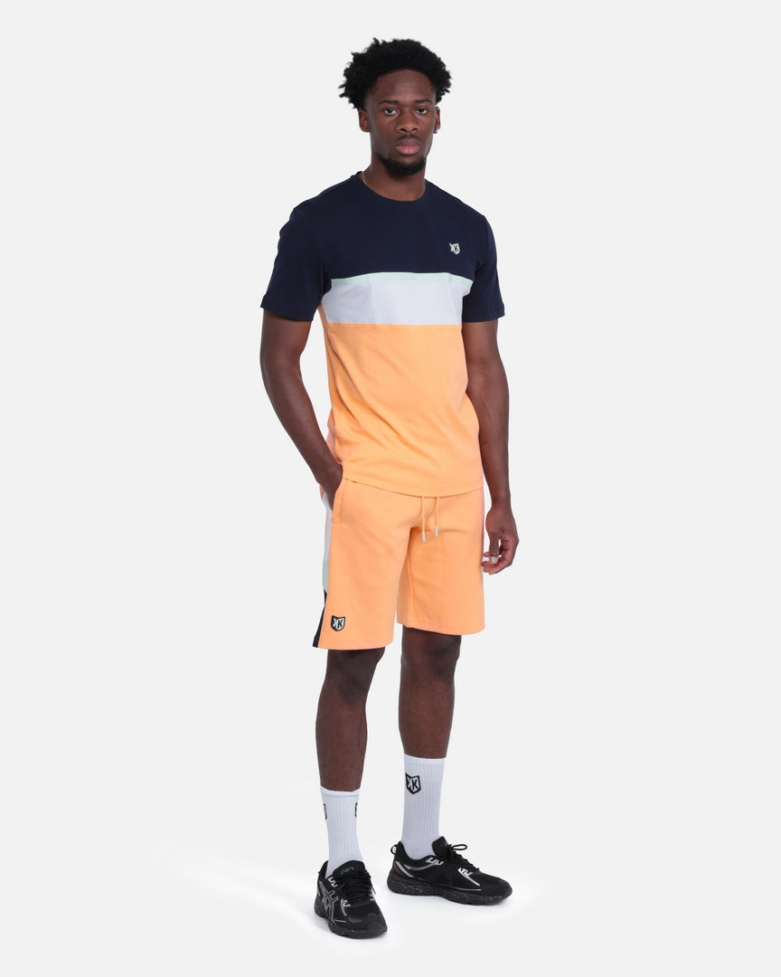 SHORT SICARIOS PASTEL - ORANGE/BLEU/BLANC