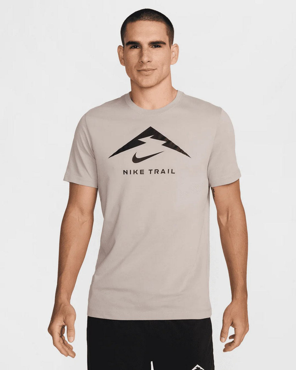 T-SHIRT NIKE TRAIL - BEIGE/NOIR