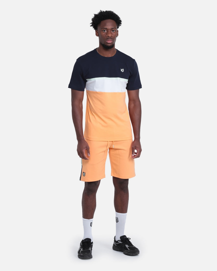 SHORT SICARIOS PASTEL - ORANGE/BLEU/BLANC
