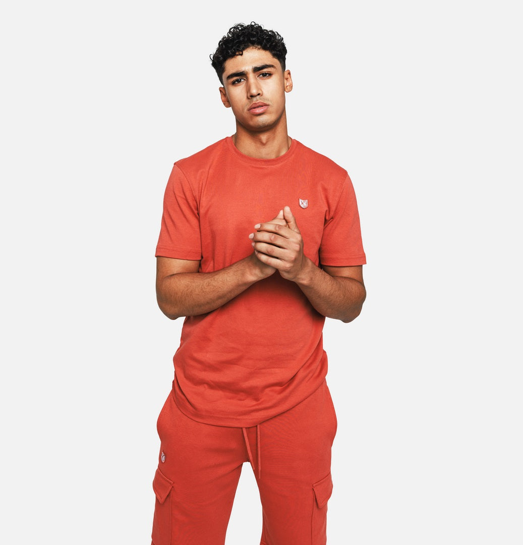 T-SHIRT FK BASIC - ROUGE CORAIL