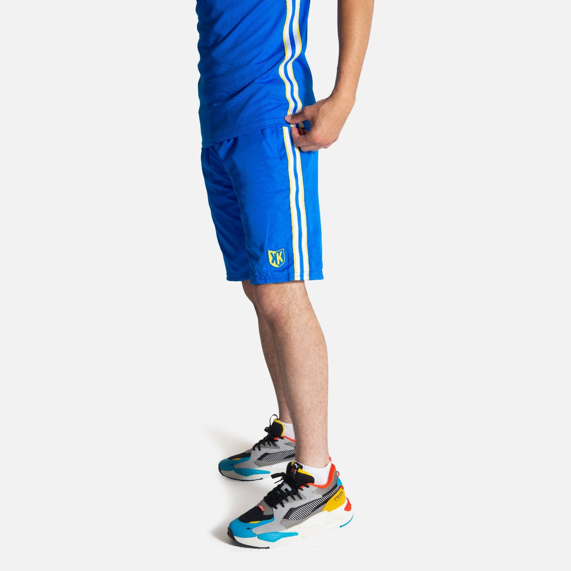 SHORT FK TEAMS - BLEU/ROYAL/BLANC/JAUNE