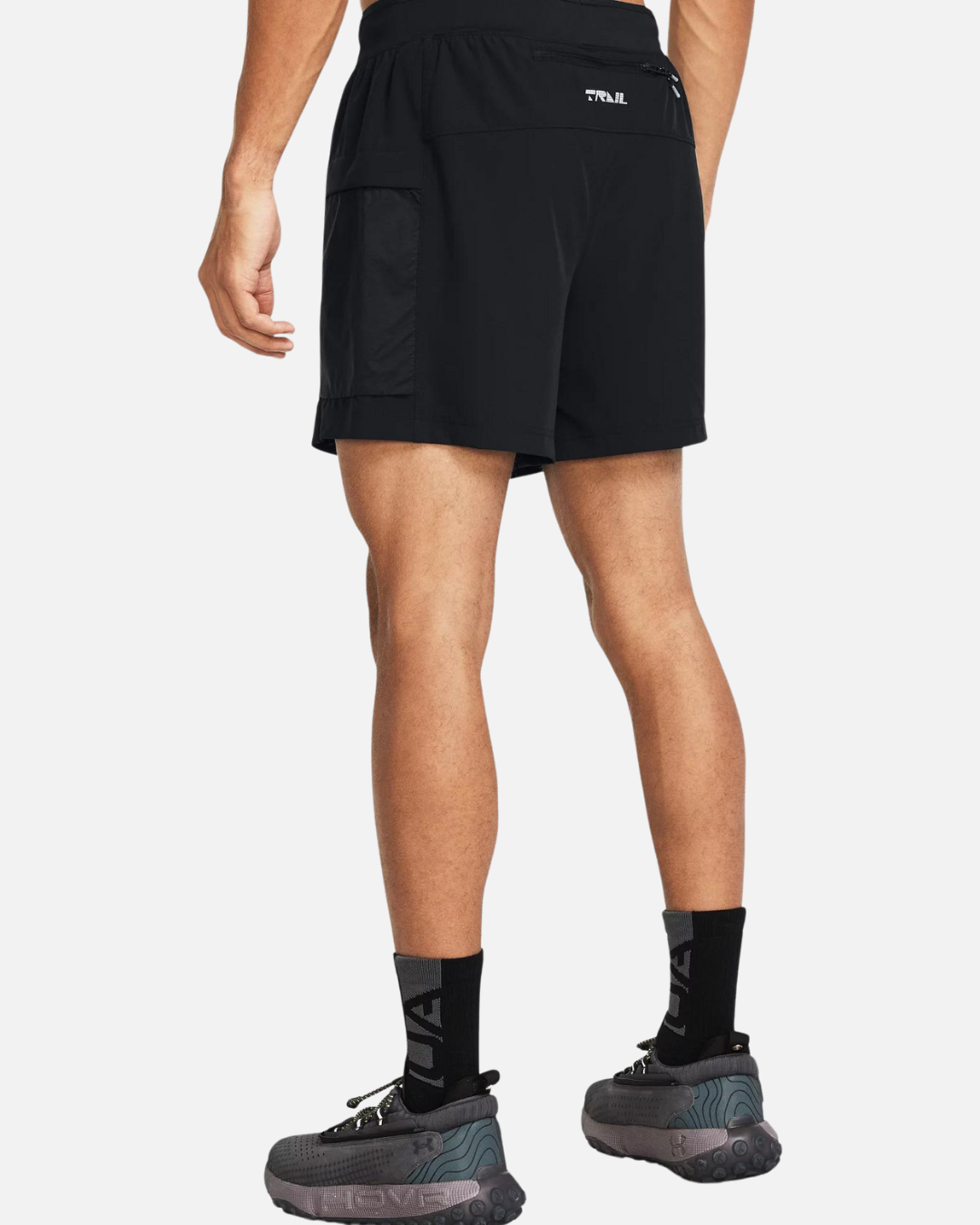 SHORT UNDER ARMOUR LAUNCH TRAIL - NOIR