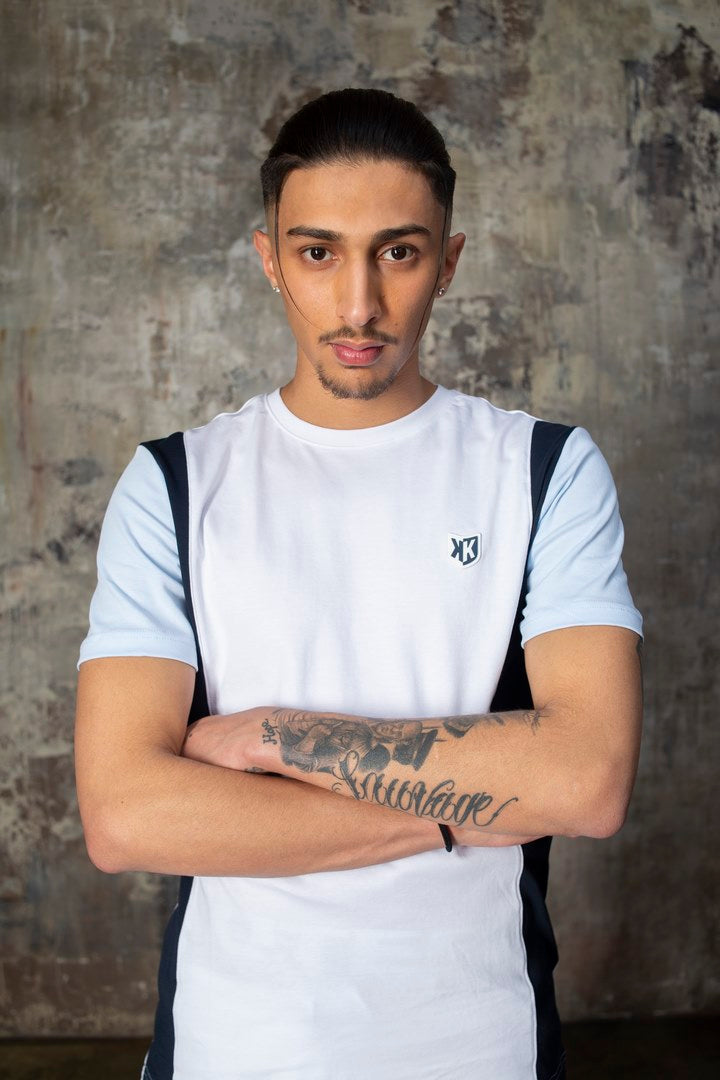 T-SHIRT FK CANTO - BLANC/BLEU