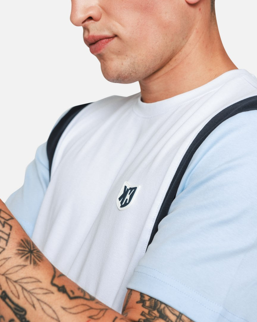 T-SHIRT FK CANTO - BLANC/BLEU