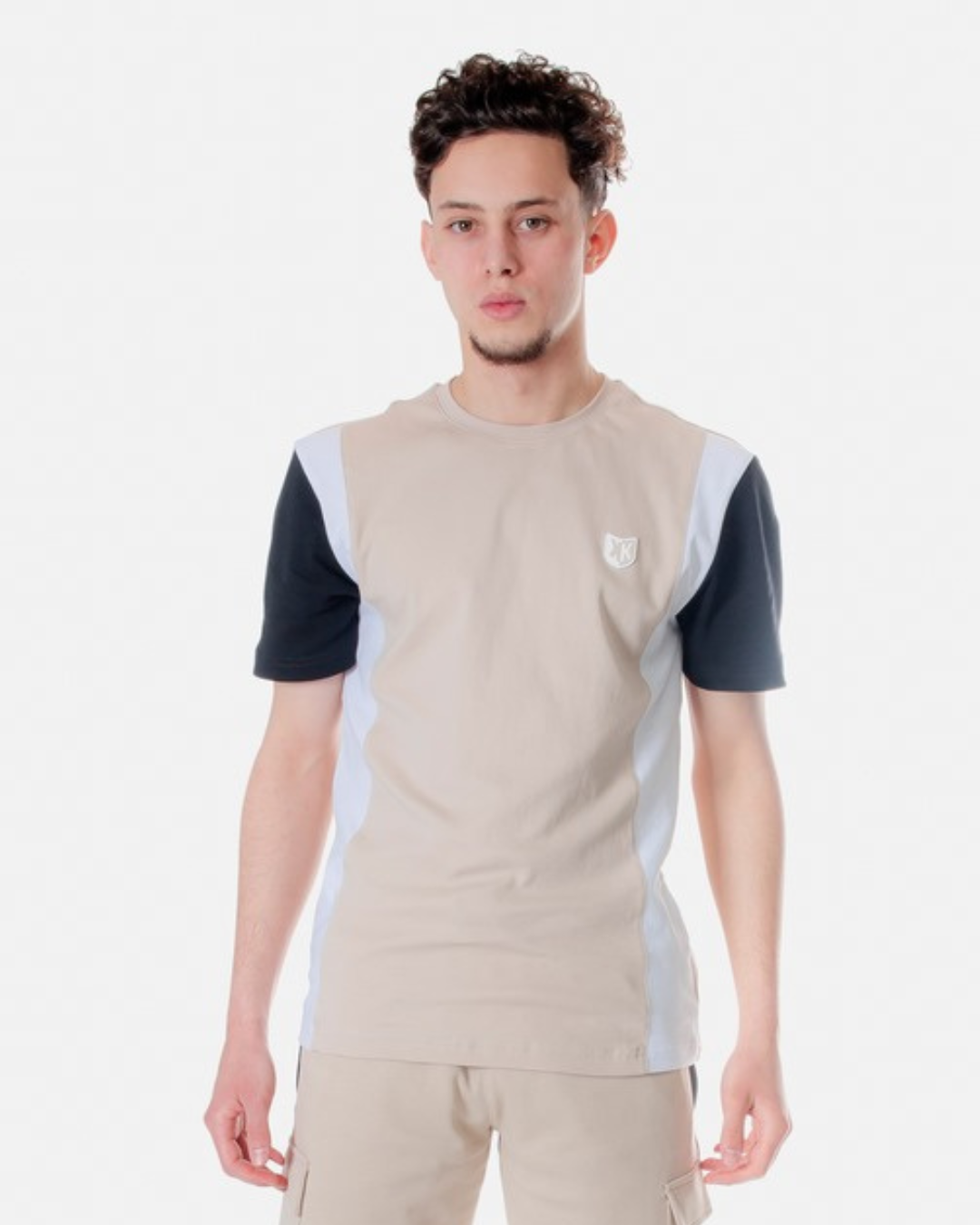 T-SHIRT FK CANTO - BEIGE/BLANC/NOIR
