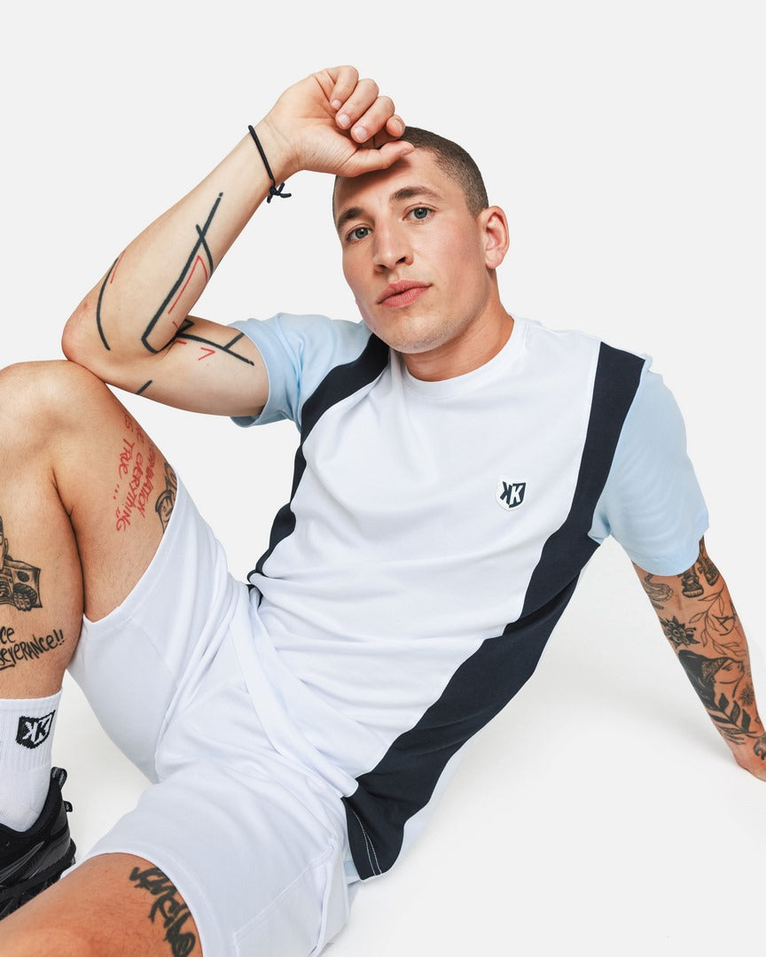 T-SHIRT FK CANTO - BLANC/BLEU