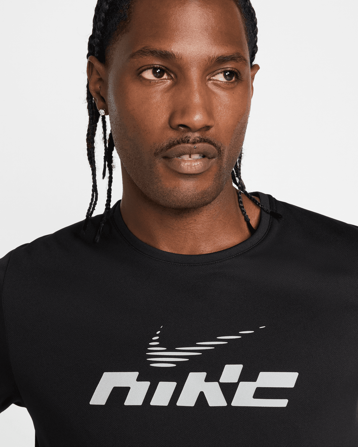 T-SHIRT NIKE MILER - NOIR/BLANC