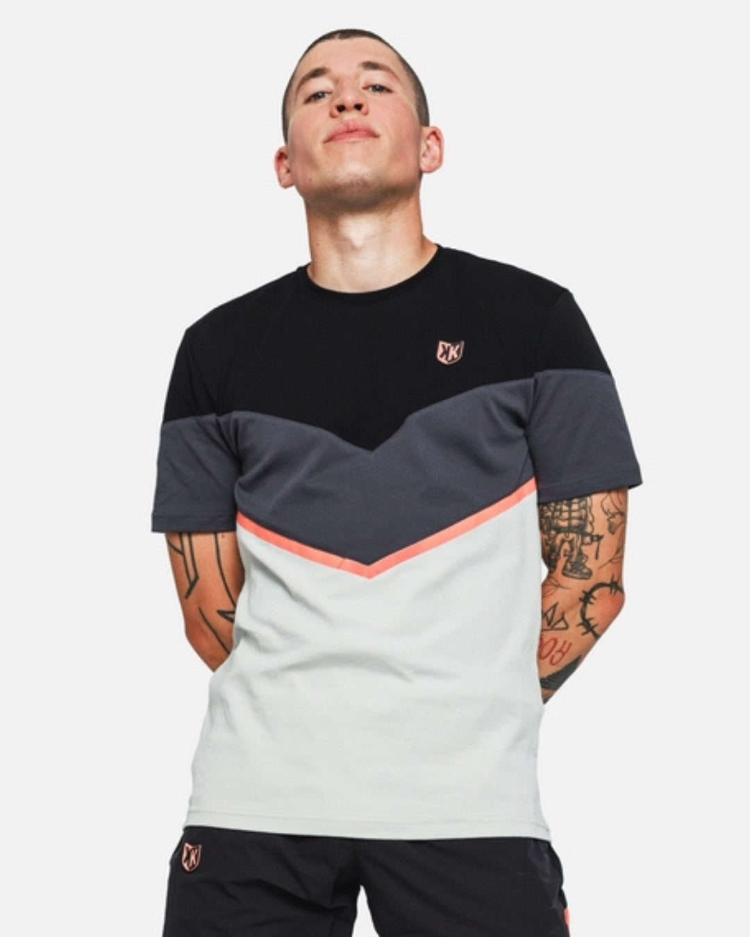 T-SHIRT FK AWK II - NOIR/GRIS/ROSE