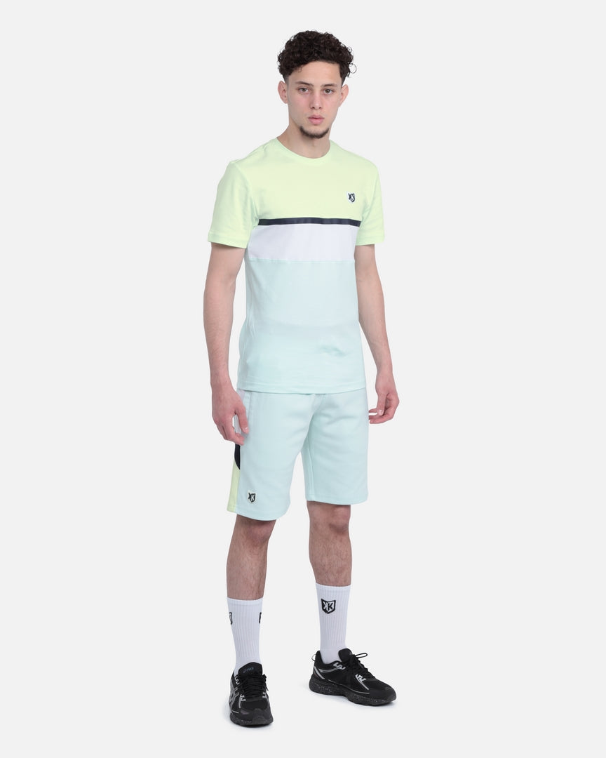 SHORT SICARIOS PASTEL - VERT/BLANC/BLEU