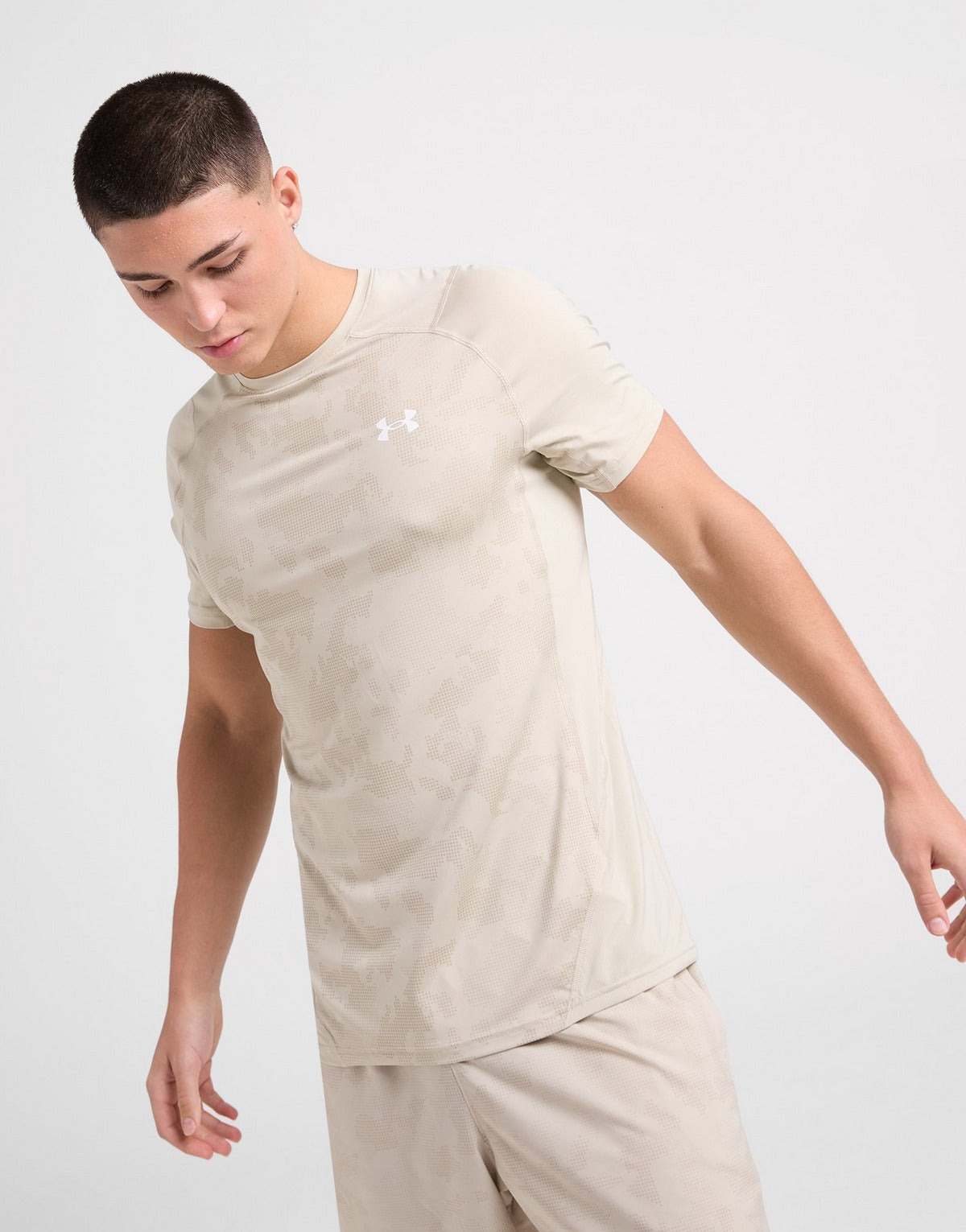 UNDER ARMOUR T-SHIRT HEATGEAR CAMO HOMME