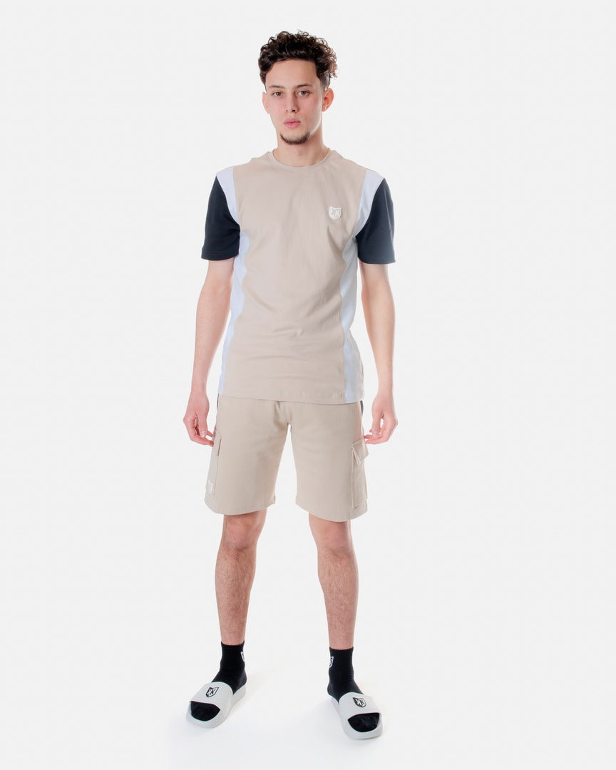 T-SHIRT FK CANTO - BEIGE/BLANC/NOIR