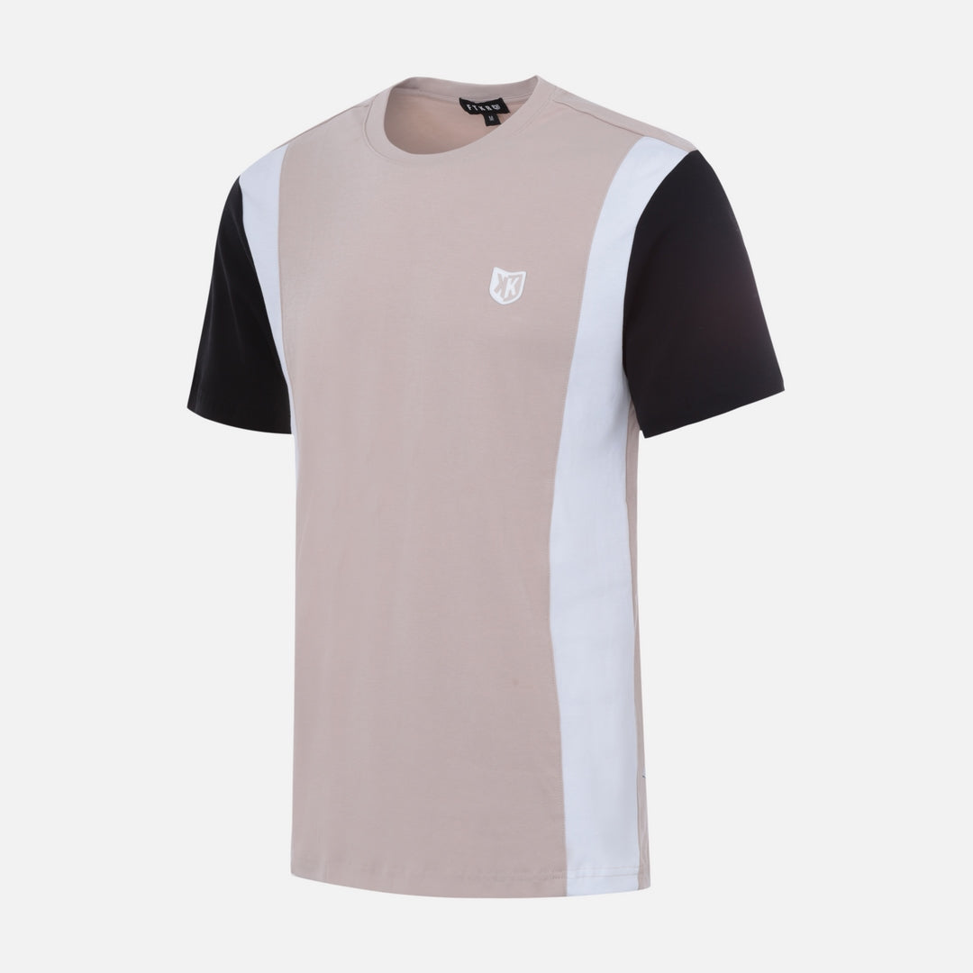 T-SHIRT FK CANTO - BEIGE/BLANC/NOIR