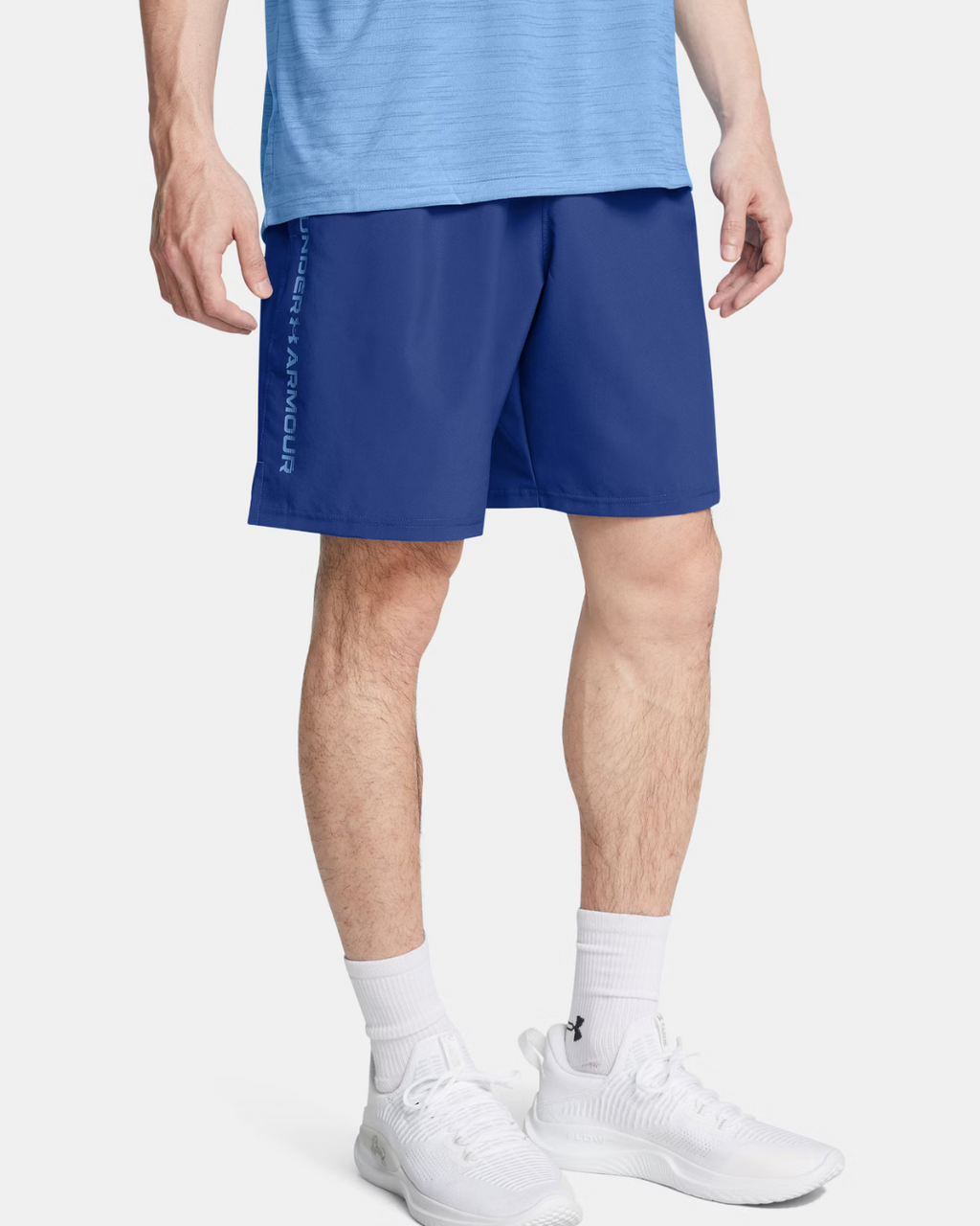 SHORT UNDER ARMOUR TECH WOVEN - BLEU