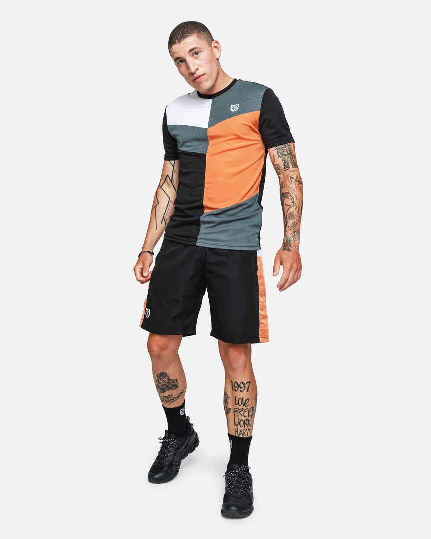 SHORT FK ULTRA - NOIR/ORANGE/BLANC