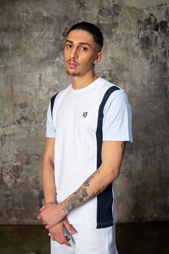 T-SHIRT FK CANTO - BLANC/BLEU