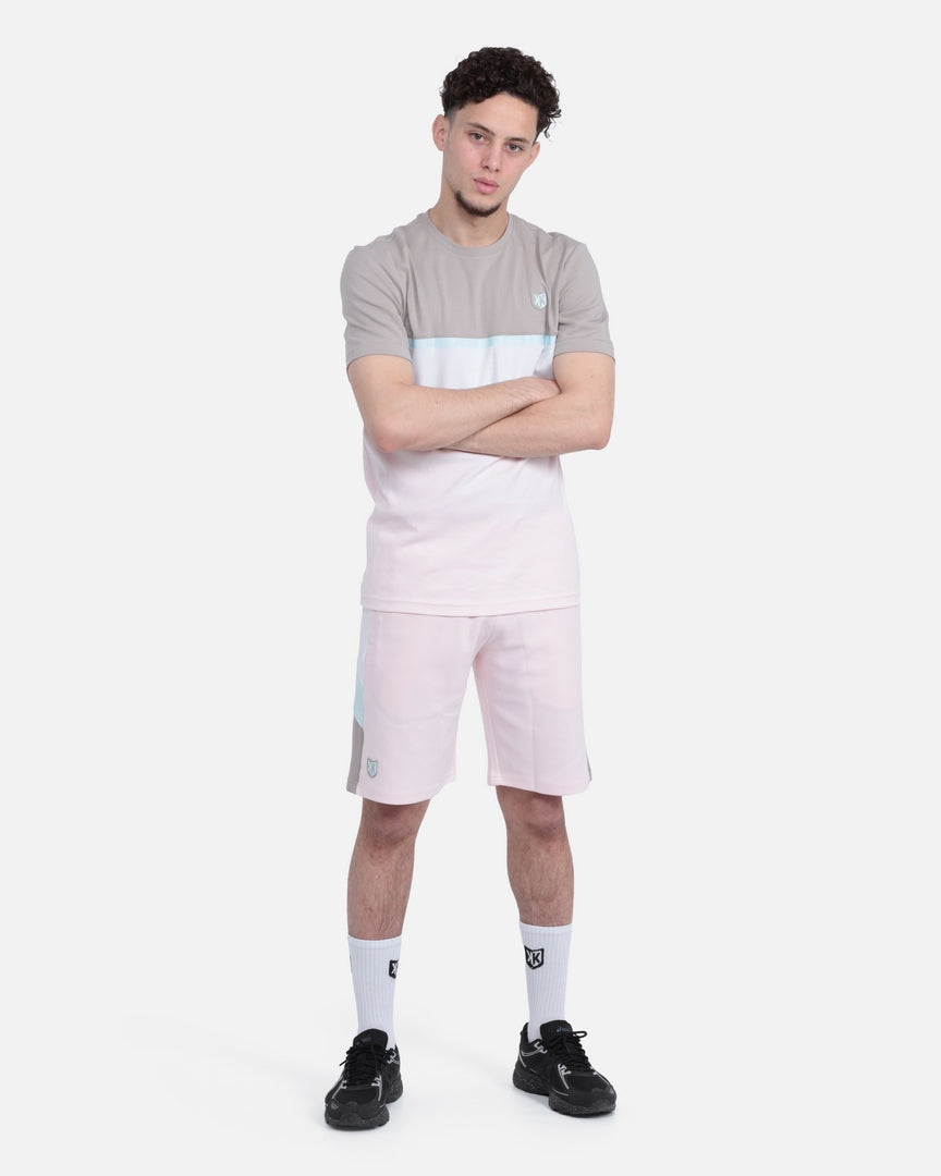 SHORT SICARIOS PASTEL - BEIGE/BLANC/ROSE
