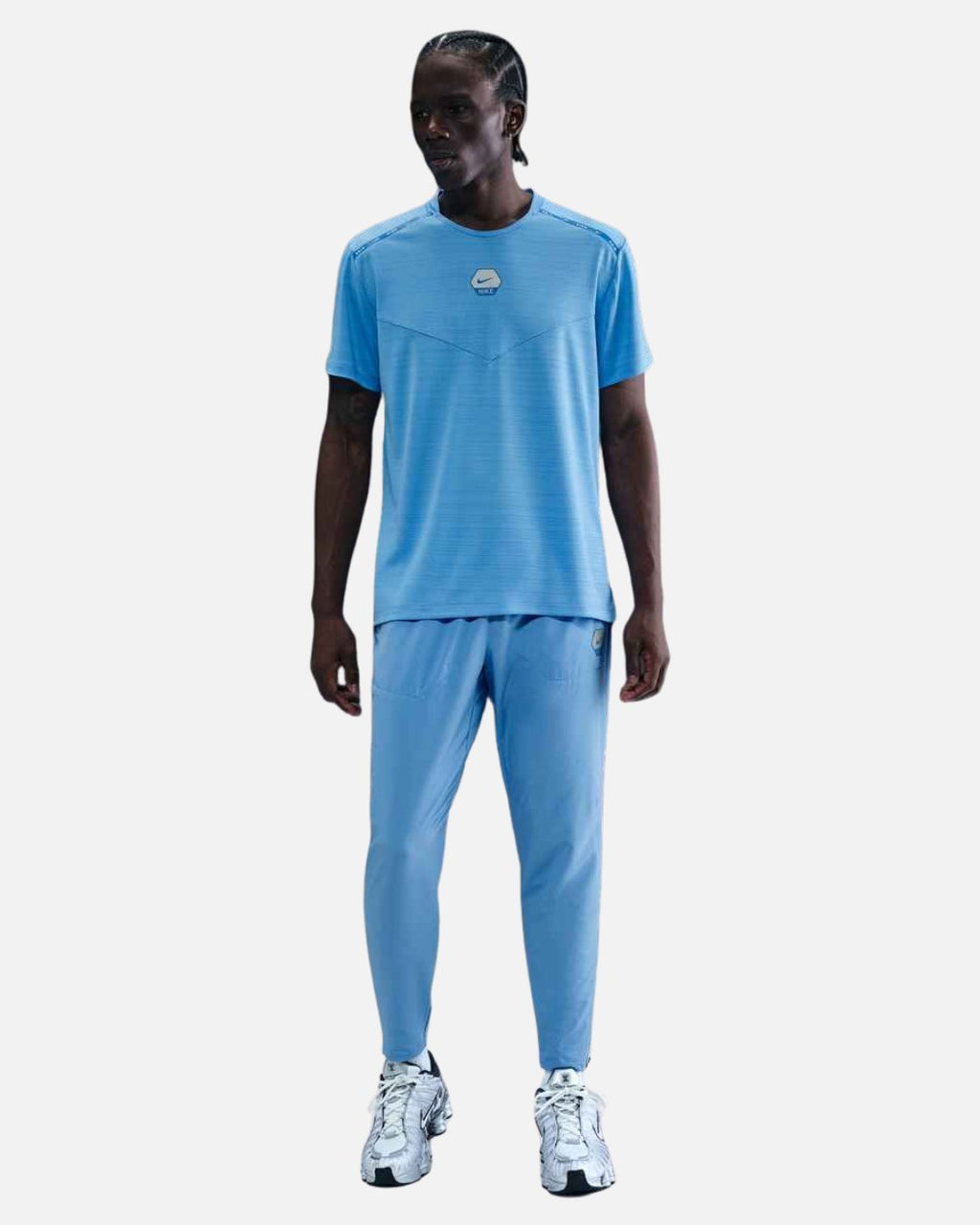 T-SHIRT NIKE RUNNING - BLEU CIEL