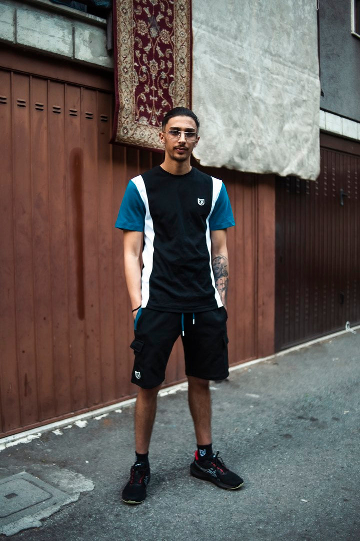 SHORT FK CANTO - NOIR/BLANC/BLEU
