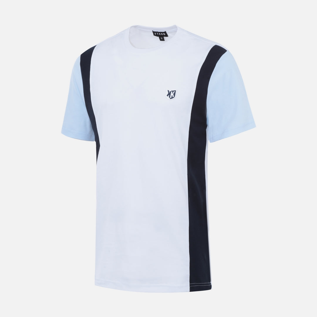 T-SHIRT FK CANTO - BLANC/BLEU