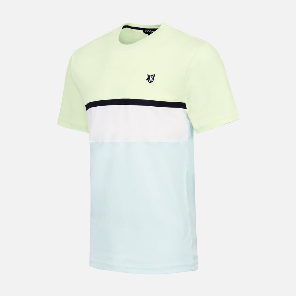 T-SHIRT FK SICARIOS PASTEL - VERT/BLANC/BLEU