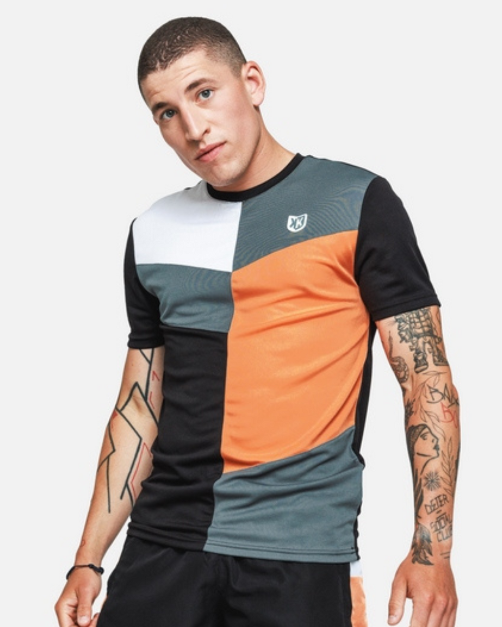T-SHIRT FK ULTRA - NOIR/ORANGE/BLANC