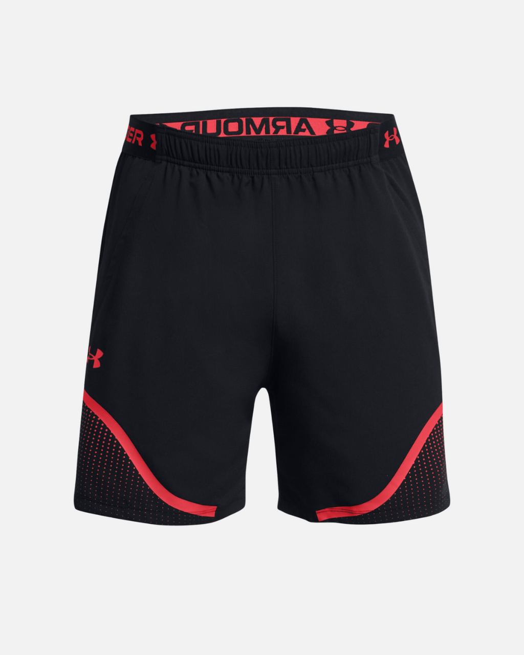 SHORT UNDER ARMOUR VANISH WOVEN GRAPHIC 6 - NOIR/ROUGE