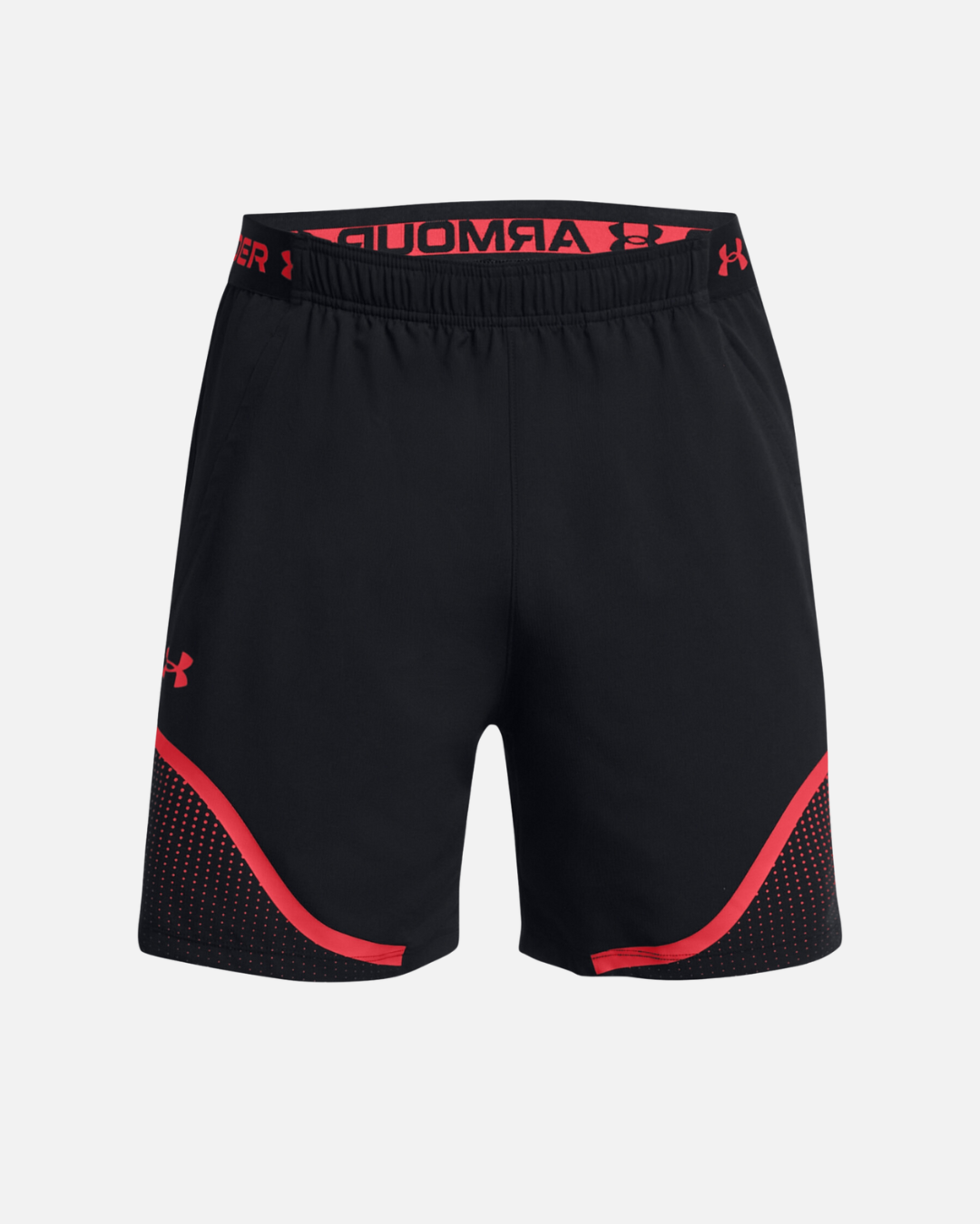 SHORT UNDER ARMOUR VANISH WOVEN GRAPHIC 6 - NOIR/ROUGE