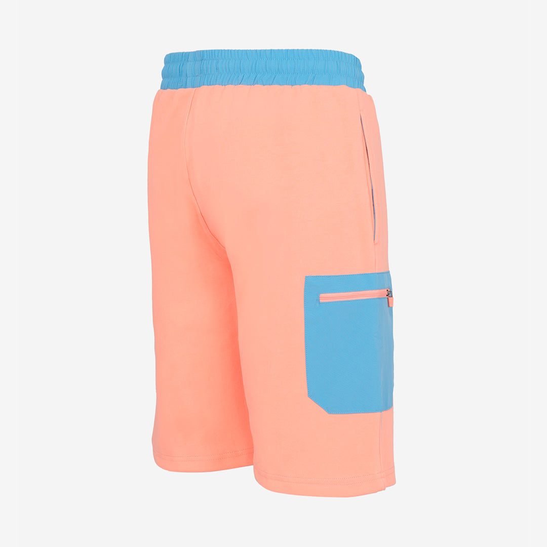 SHORT FK PASTEL - SAUMON/BLEU