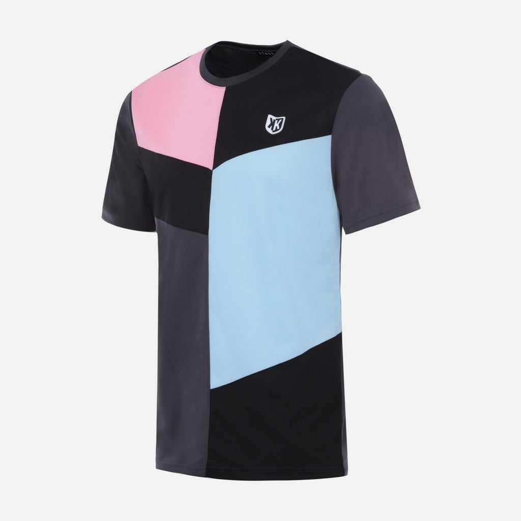 T-SHIRT FK ULTRA - GRIS/BLEU/ROSE