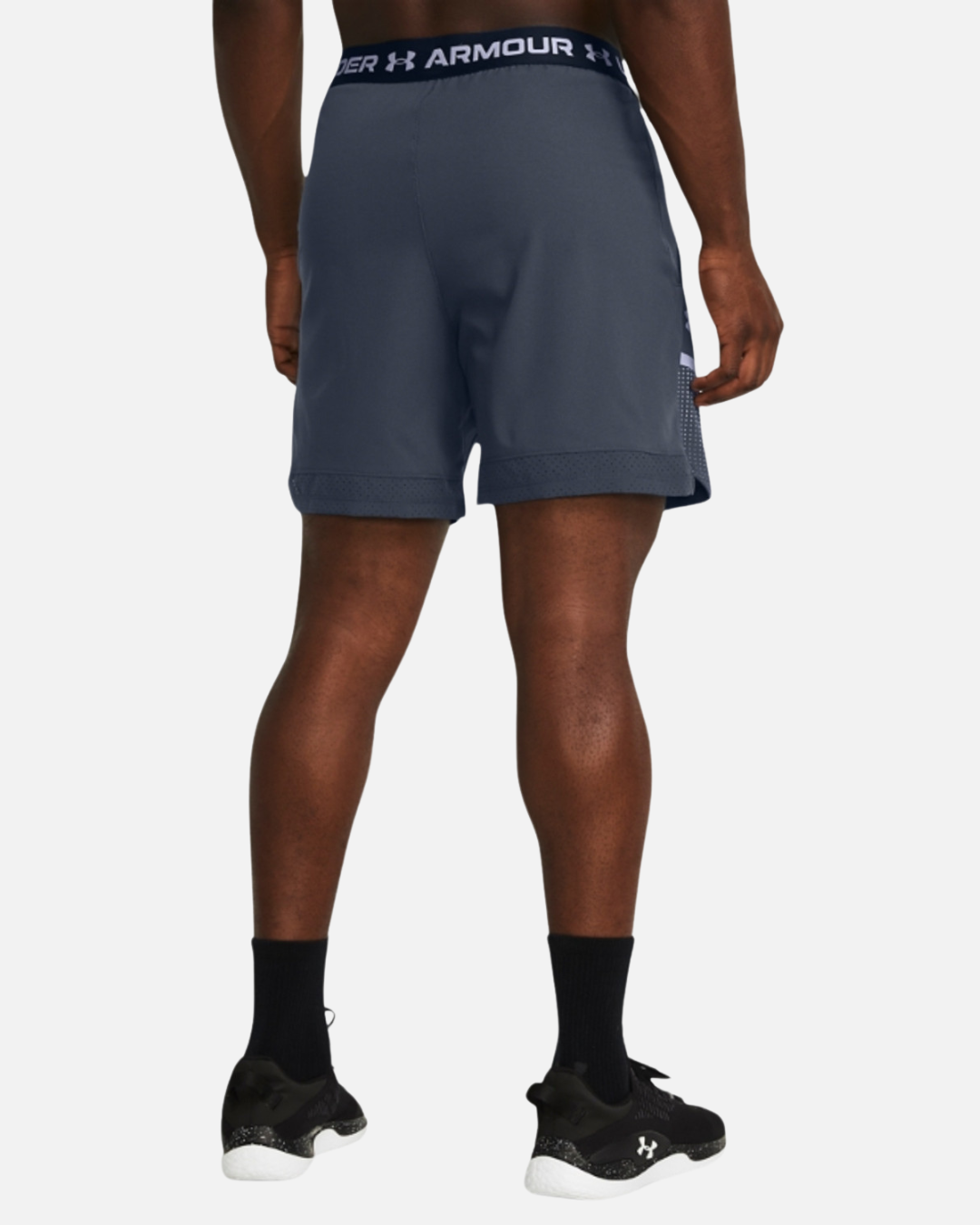 SHORT UNDER ARMOUR VANISH WOVEN GRAPHIC 6 - GRIS/BLANC