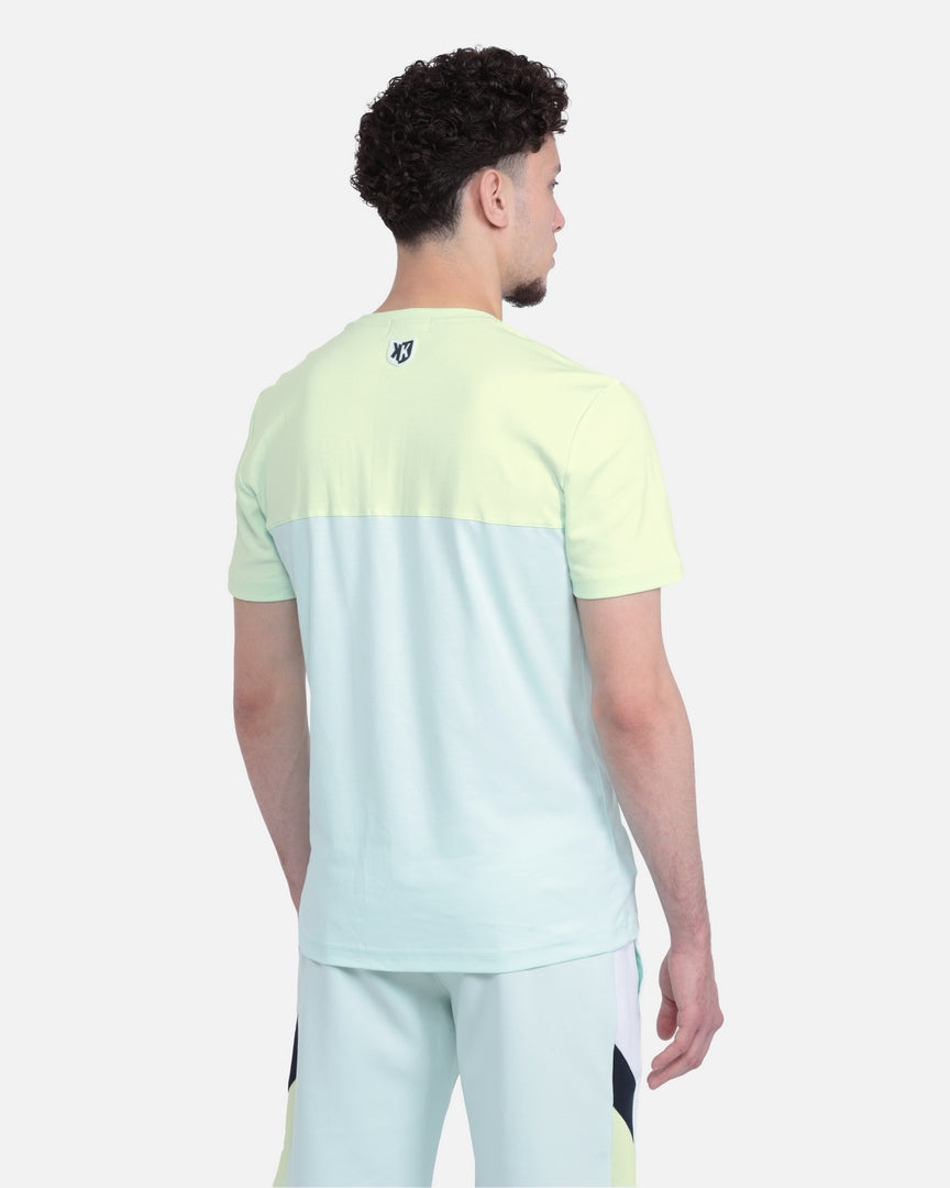 T-SHIRT FK SICARIOS PASTEL - VERT/BLANC/BLEU