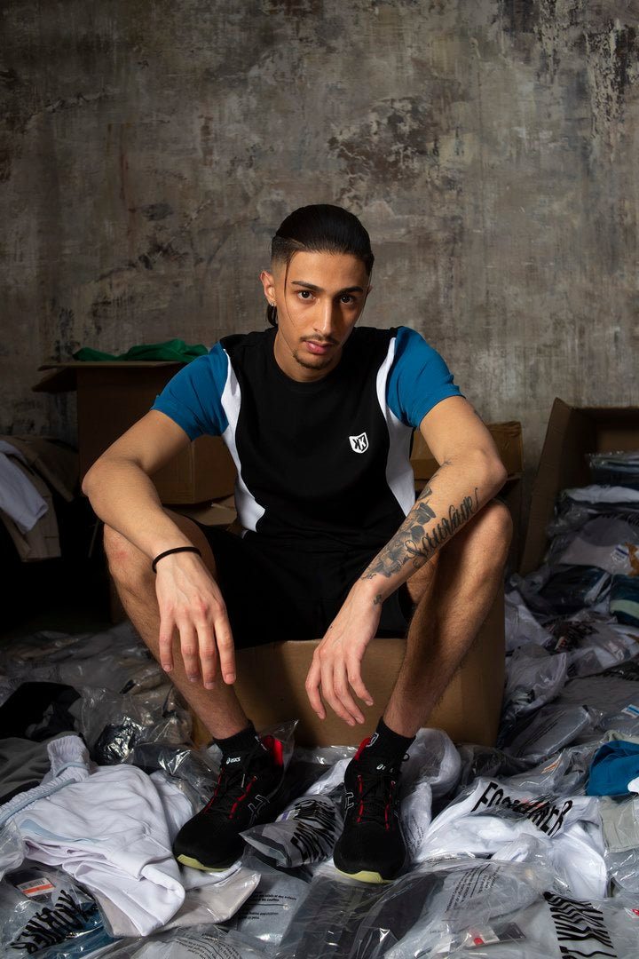 SHORT FK CANTO - NOIR/BLANC/BLEU