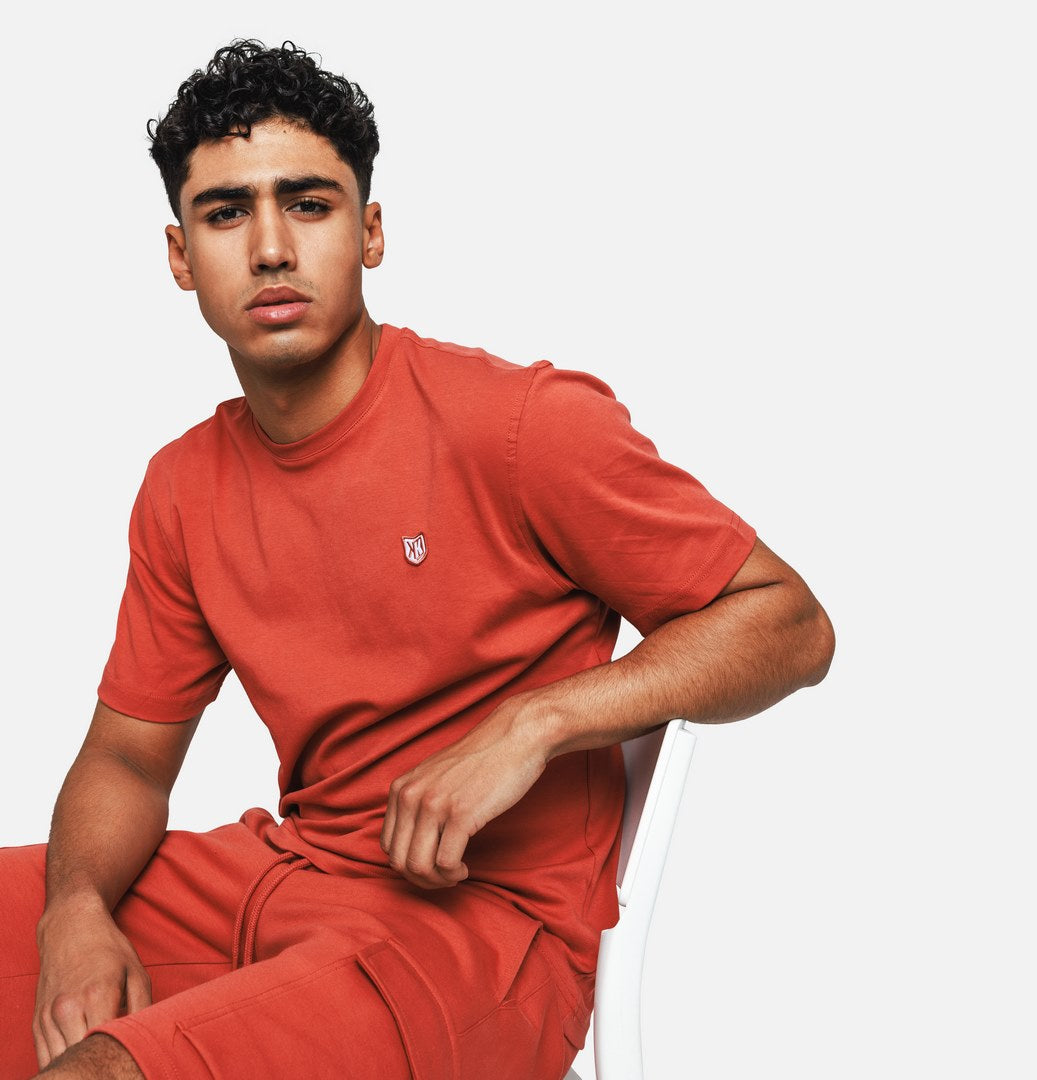 T-SHIRT FK BASIC - ROUGE CORAIL